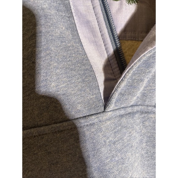Orvis Signature Collection Fleece 1/4 Zip Pullover Sweater Mens Size L Blue - Picture 4 of 10